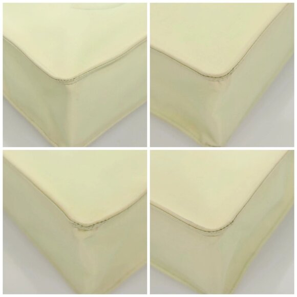 CHANEL COCO Mark Hand Bag Nylon Yellow Gold CC Auth - Picture 16 of 16